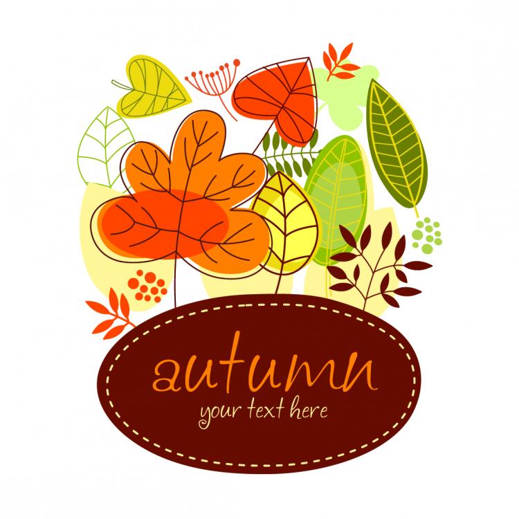 free vector Beautiful autumn leaves vector